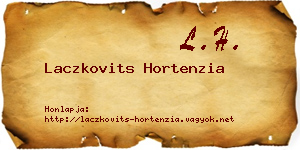 Laczkovits Hortenzia névjegykártya